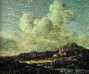 Jacob van Ruisdael solsken oil painting